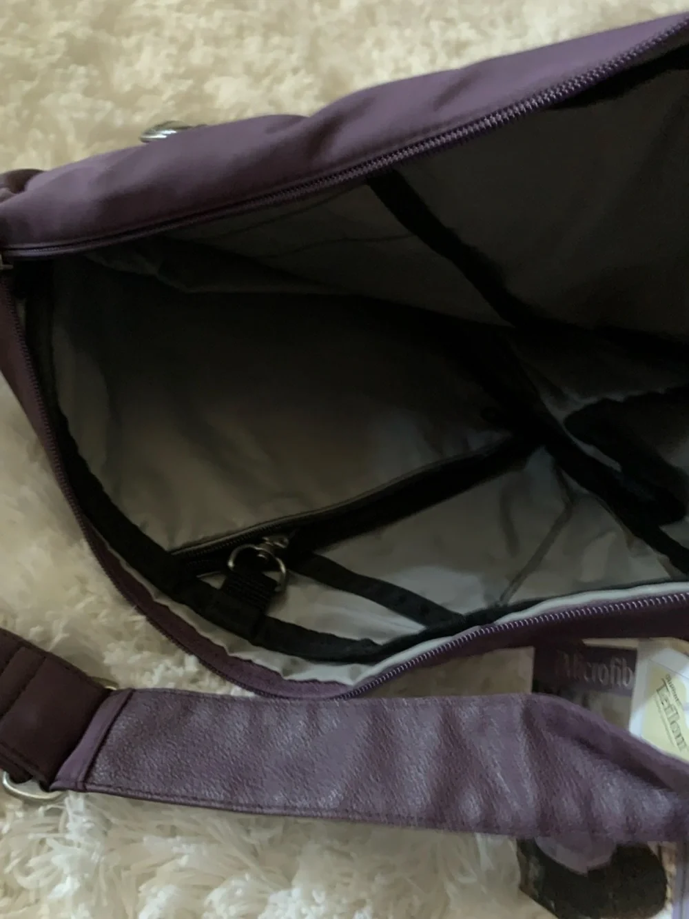 Everyday Purple Sling Backpack - Lightweight Hands-Free Carry